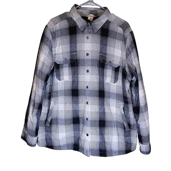 Duluth Trading Flipjack Fleece lined Flannel Shirt Jacket Men's Size XL Outdoor - Picture 1 of 7